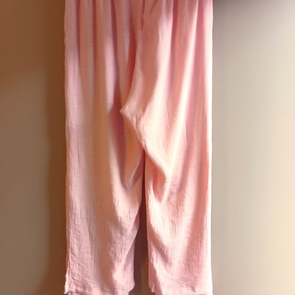 PEACH coral BOHEMIAN Beachy Flowy layered Palazzo pants Nearly New Sz S-M EUC - Picture 9 of 10